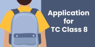 Application for TC class 8 in english