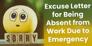 Excuse letter to boss for being absent from work