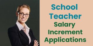 Salary increment application for school teachers