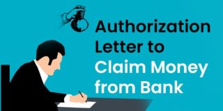 Authorization letter to claim money from bank