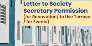Letter to Society Secretary Permission