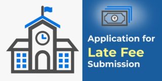 Late fee submission application
