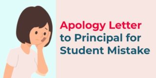 Apology letter to principal for student mistake